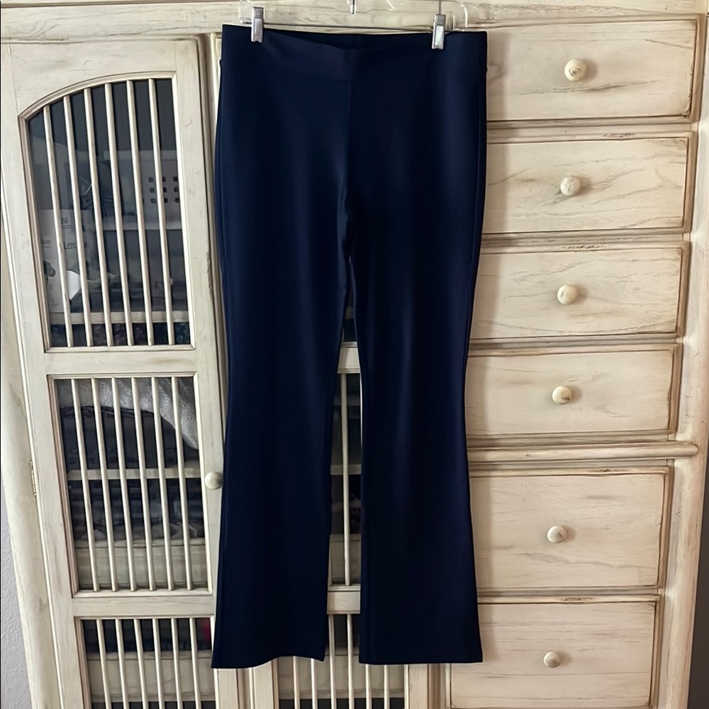 CAbi Navy Boot Cut Flare Pants